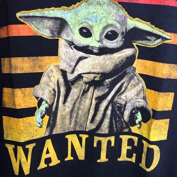 Black Grogu “The Child” & Star Wars Movie Crawl Shirt - Picture 2 of 6